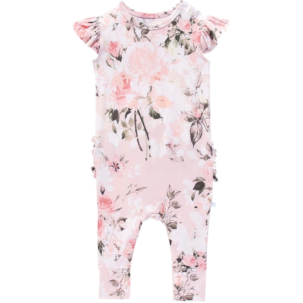 ⭐️NWT⭐️ Posh Peanut Ruffled Cap Sleeve Romper